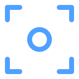 Lense capture icon representing assurance of compliance rigor in healthcare claims processing with strict quality adherence.
